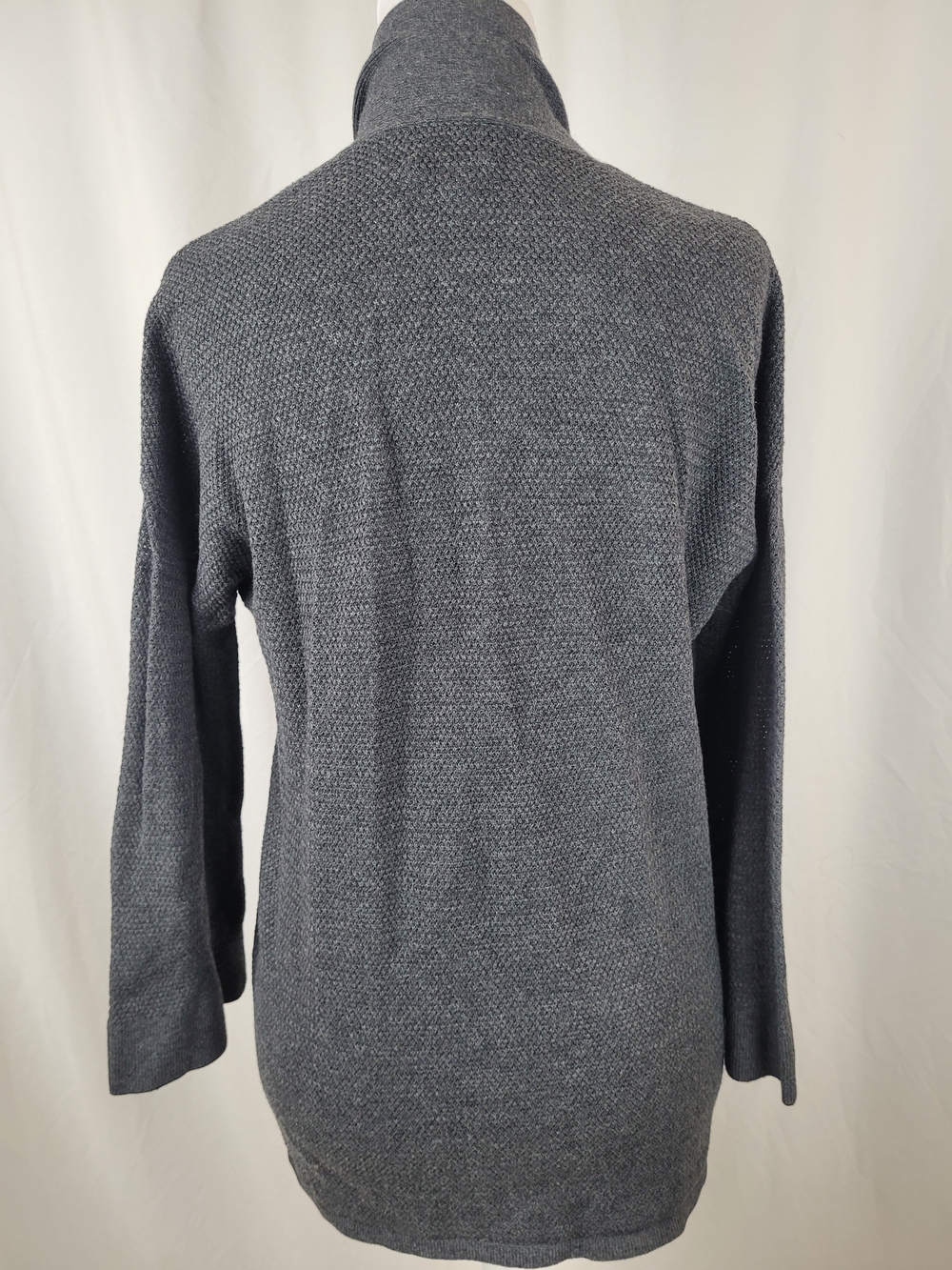 Aritzia Wilfred Free Gray Open Front Longline Duster Cardigan Sweater XXS - Picture 8 of 12